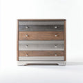 Wood and metal chest of drawers for storage 60 x 40 x 80cm