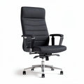 Office chair in dark grey fabric with adjustable height and swivel base 65 x 65 x 120cm